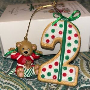 Hallmark Keepsake My Second Christmas- Child’s Age Collection ornament.